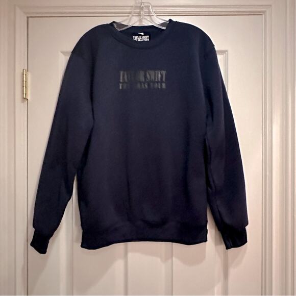 Taylor Swift The Eras Tour Merch Blue Crew Neck Sweatshirt Sweat Shirt LARGE - Picture 7 of 13